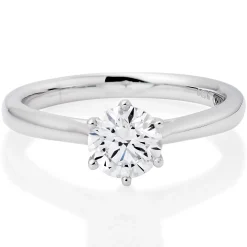 Maple Leaf Diamonds 18ct White Gold Diamond Solitaire Ring