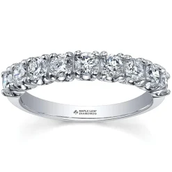 Maple Leaf Diamonds 18ct White Gold Diamond Half Eternity Ring
