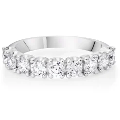 Maple Leaf Diamonds 18ct White Gold Half Eternity Diamond Ring
