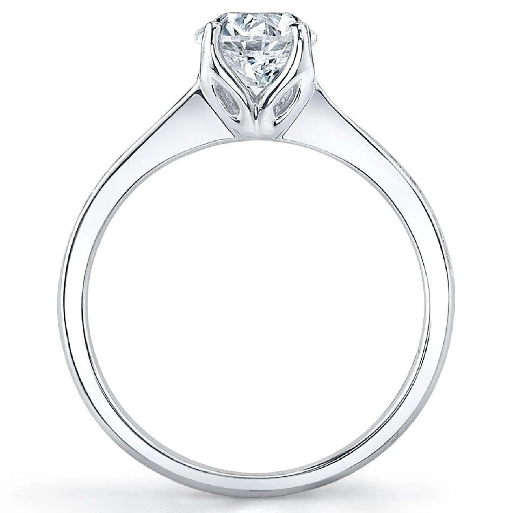 Maple Leaf Diamonds Eternal Flame 18ct White Gold Diamond Solitaire Engagement Ring