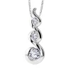 Maple Leaf Diamonds Tides of Love 18ct White Gold Diamond Pendant