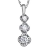 Maple Leaf Diamonds Wind's Embrace 18ct White Gold Diamond Pendant