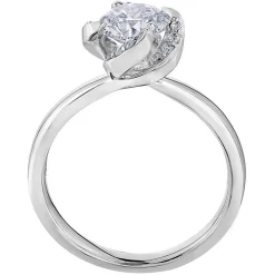 Maple Leaf Diamonds Wind's Embrace 18ct White Gold Diamond Solitaire Engagement Ring