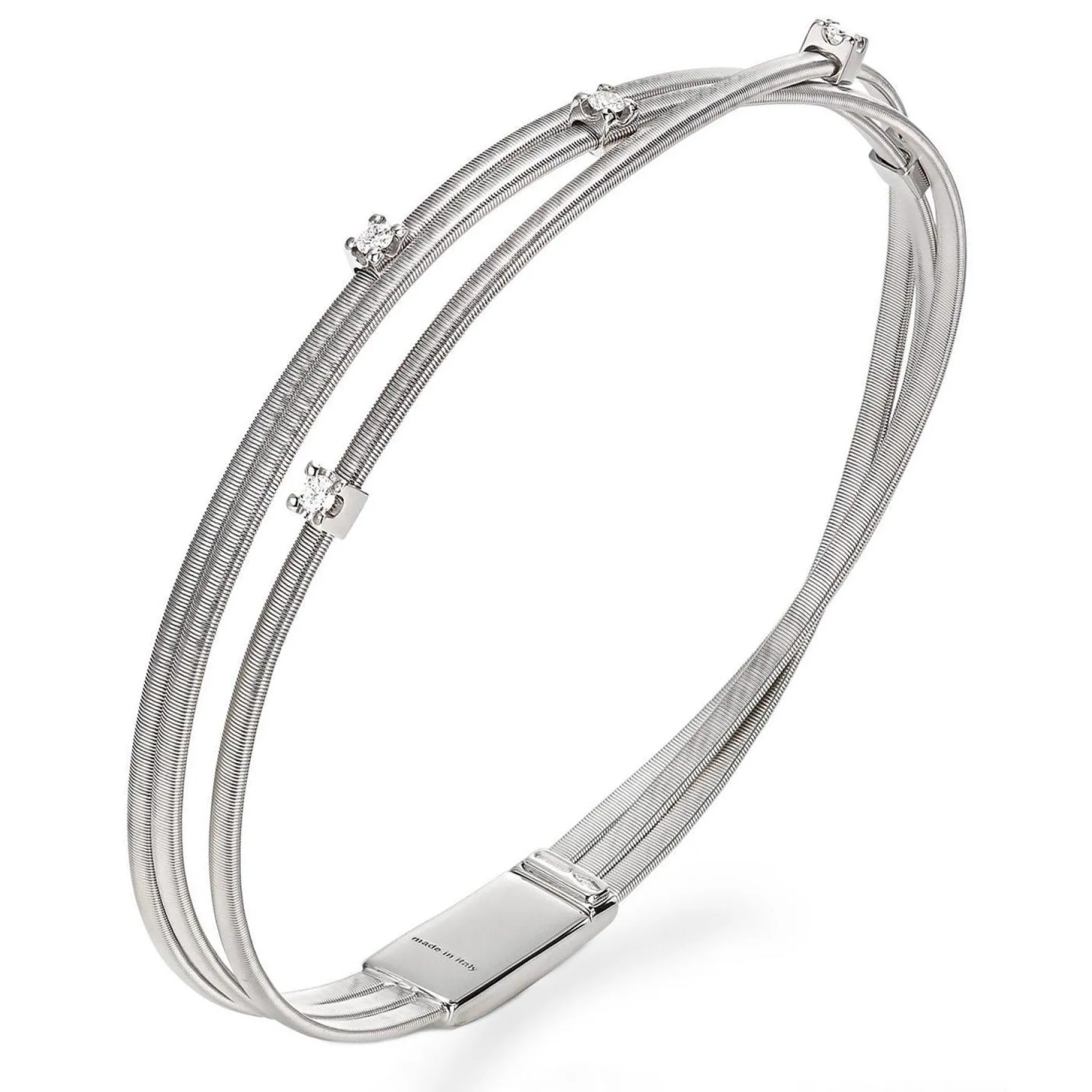 Marco Bicego Goa 18ct White Gold Diamond Bracelet