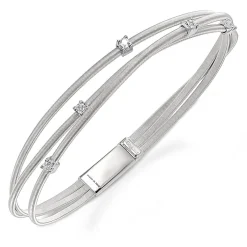 Marco Bicego Goa 18ct White Gold Diamond Bracelet
