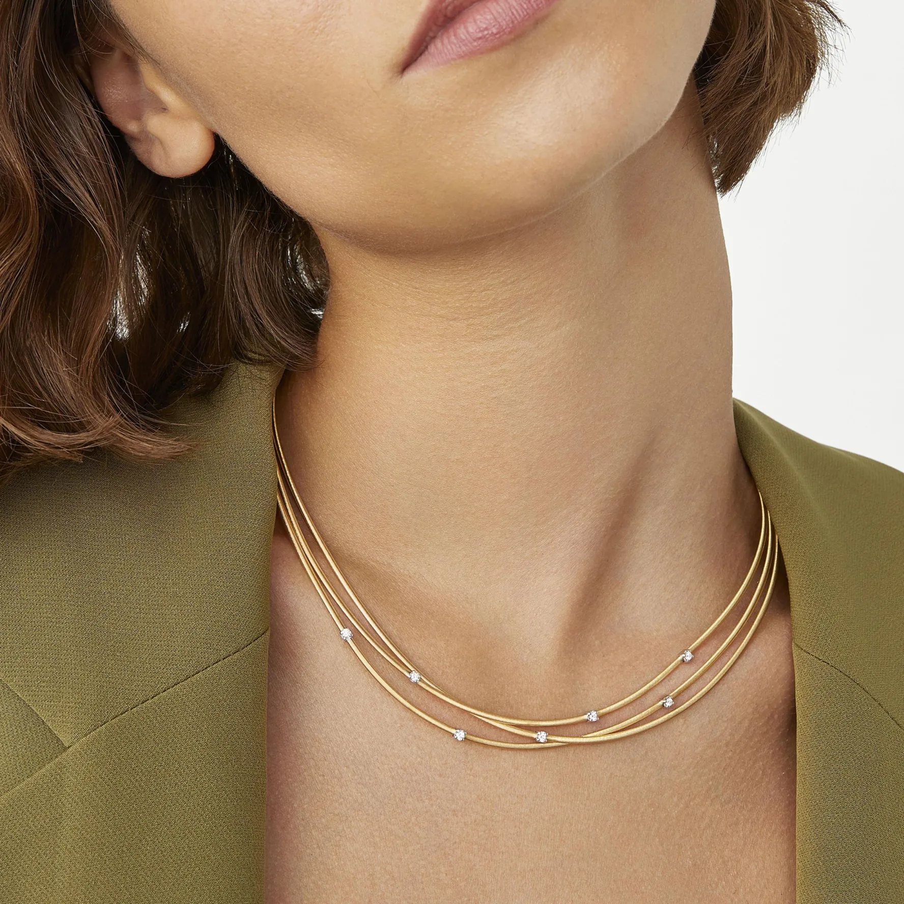 Marco Bicego Goa 18ct Yellow Gold Diamond Necklace
