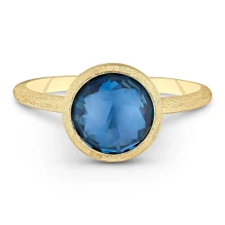 Marco Bicego Jaipur Colour 18ct Yellow Gold Blue Topaz Ring