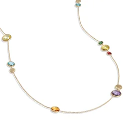 Marco Bicego Jaipur Colour 18ct Yellow Gold Gemstone Necklace