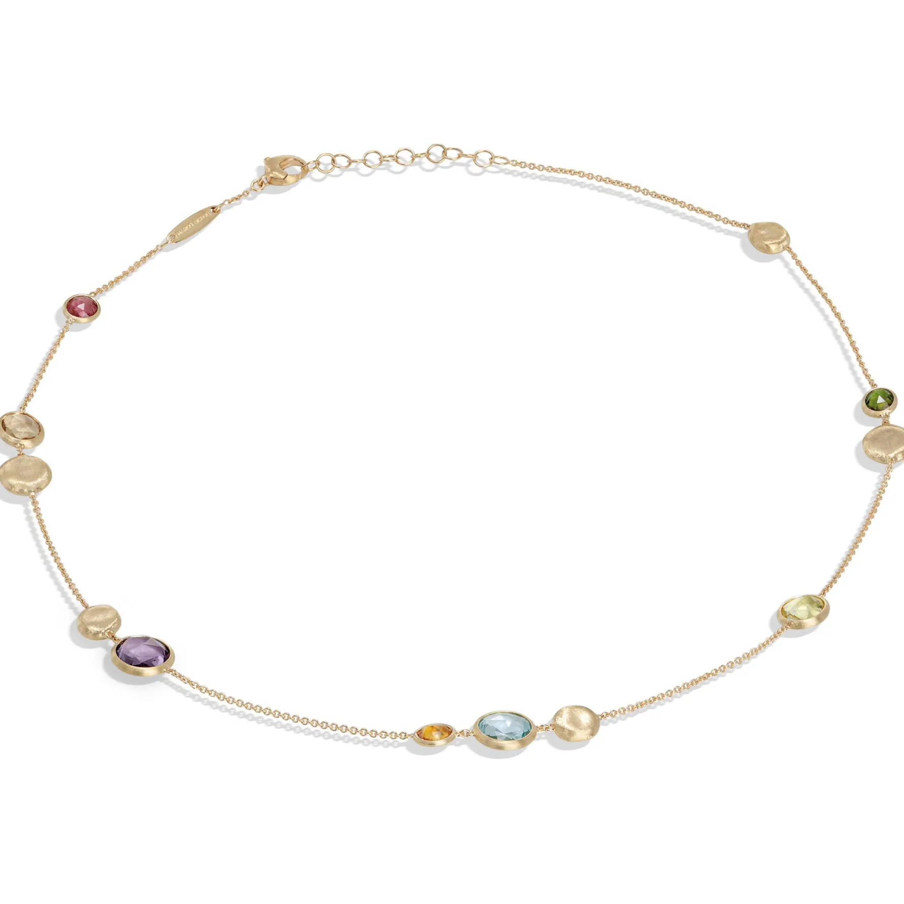 Marco Bicego Jaipur Colour 18ct Yellow Gold Gemstone Necklace