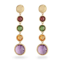 Marco Bicego Jaipur Colour 18ct Yellow Gold Gemstone Drop Earrings