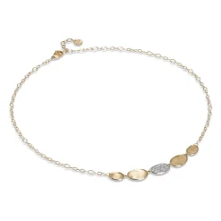 Marco Bicego Lunaria 18ct Yellow Gold Diamond Necklace