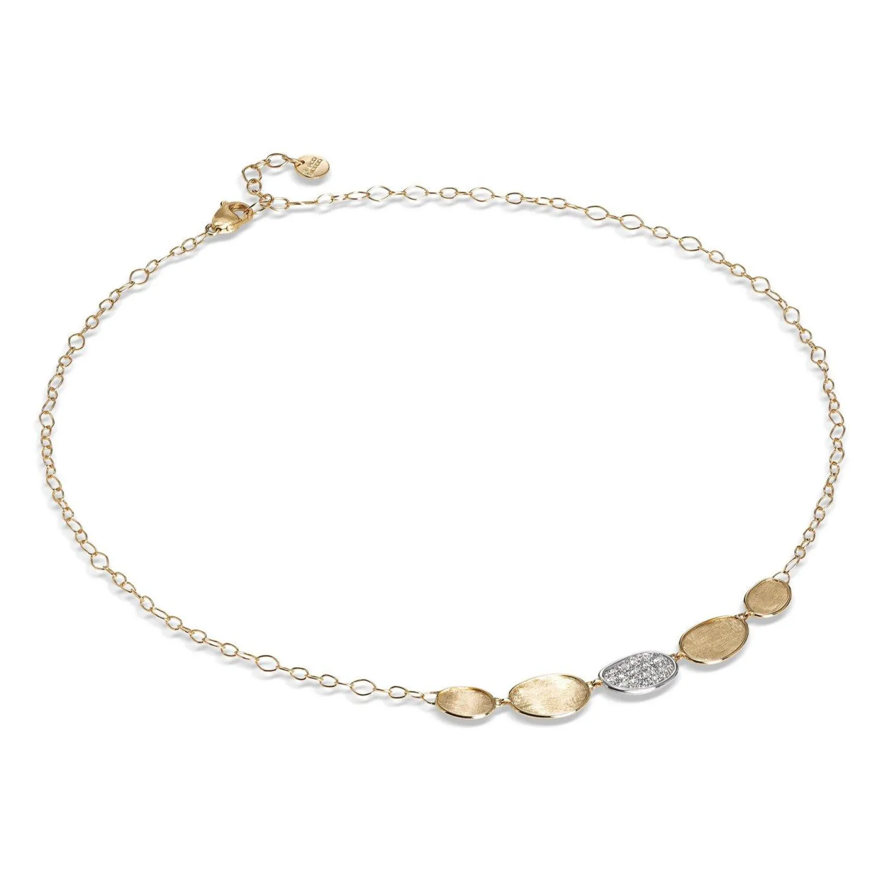 Marco Bicego Lunaria 18ct Yellow Gold Diamond Necklace