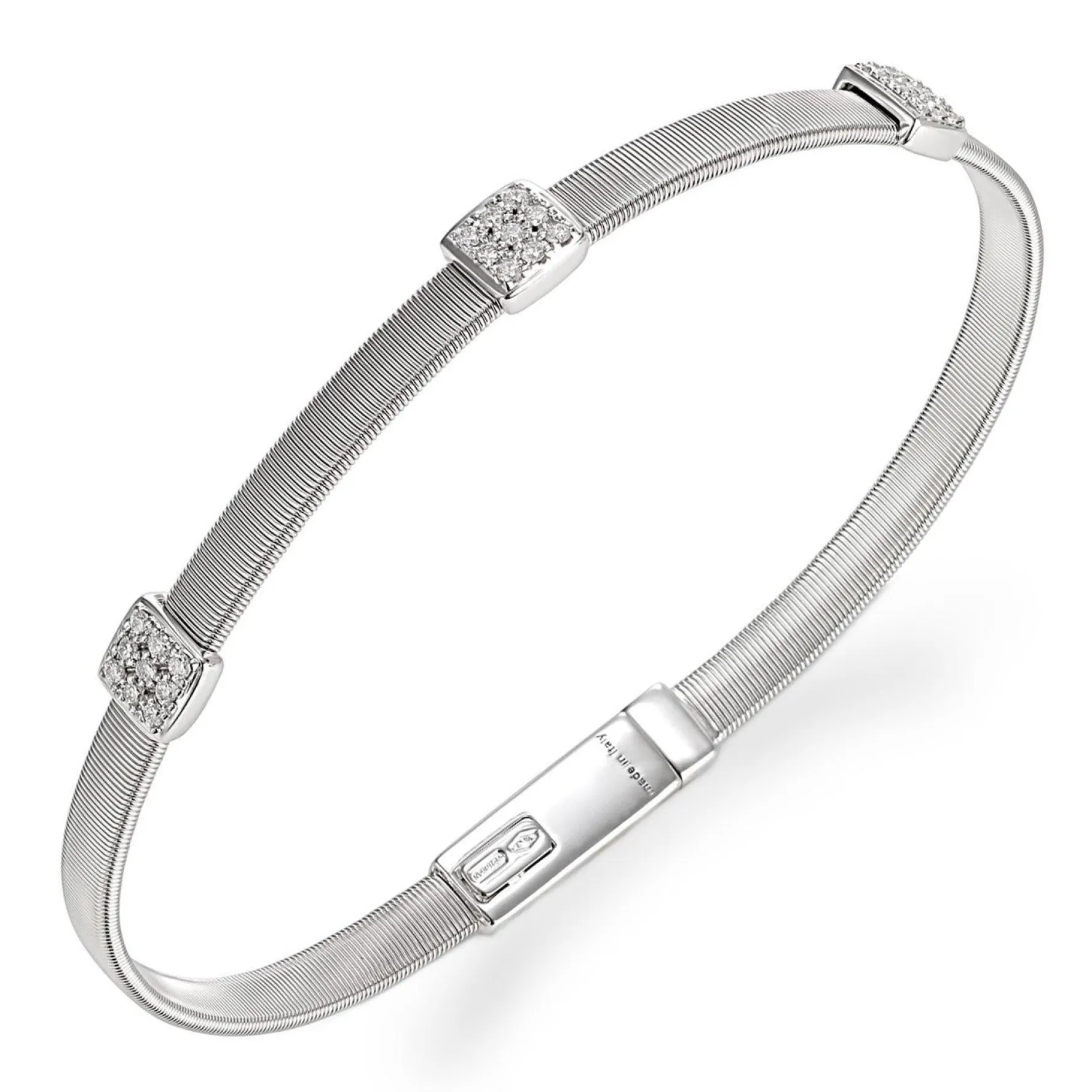 Marco Bicego Masai 18ct White Gold Diamond Bracelet