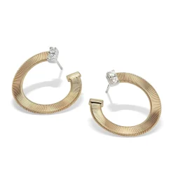 Marco Bicego Masai 18ct Yellow Gold Diamond Hoop Earrings