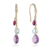 Marco Bicego Paradise 18ct Yellow Gold Diamond and Gemstone Drop Earrings