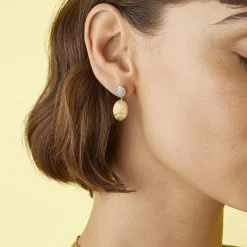 Marco Bicego Siviglia 18ct Yellow Gold Diamond Drop Earrings