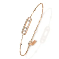 Messika Baby Move 18ct Pink Gold Diamond Bracelet