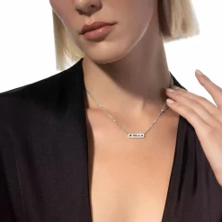 Messika Baby Move 18ct White Gold Diamond Necklace