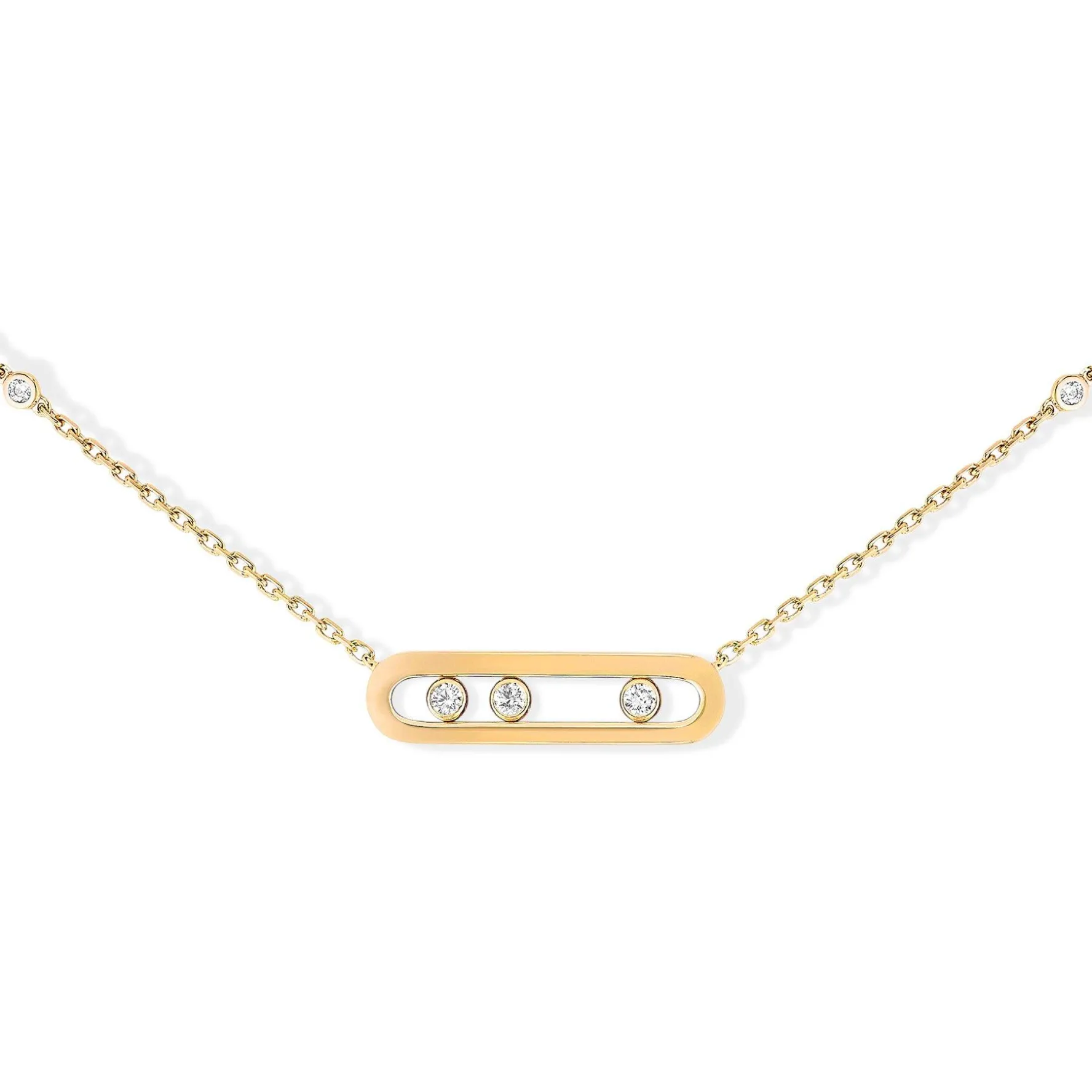 Messika Baby Move 18ct Yellow Gold Diamond Necklace