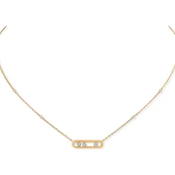 Messika Baby Move 18ct Yellow Gold Diamond Necklace