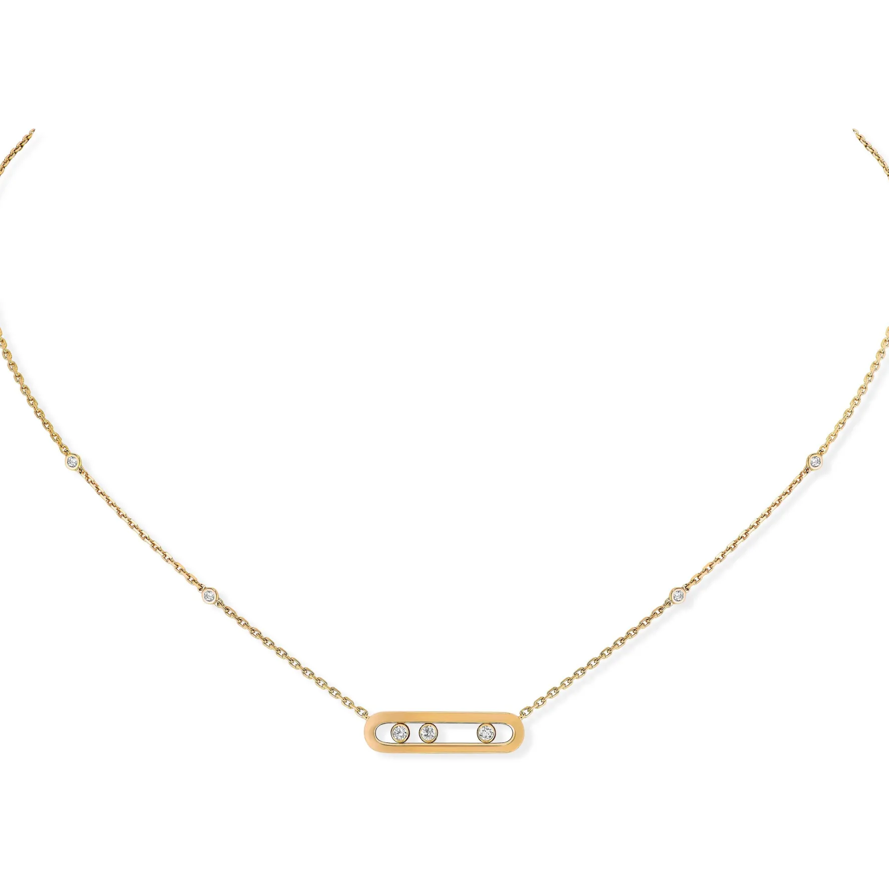 Messika Baby Move 18ct Yellow Gold Diamond Necklace