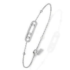 Messika Baby Move Pavé 18ct White Gold Diamond Bracelet