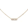Messika Baby Move Pavé 18ct Yellow Gold Diamond Necklace