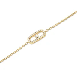 Messika Care(s) 18ct Yellow Gold Diamond Pavé Bracelet