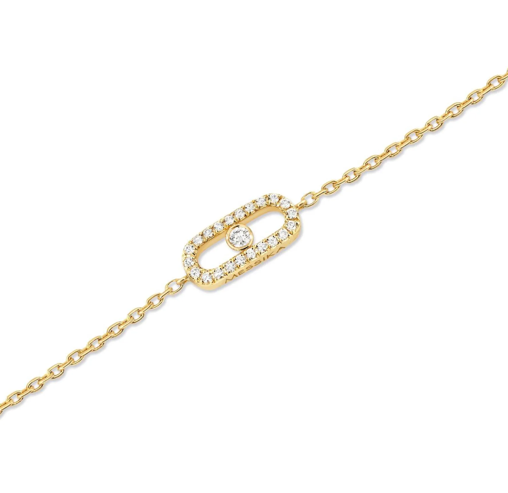 Messika Care(s) 18ct Yellow Gold Diamond Pavé Bracelet
