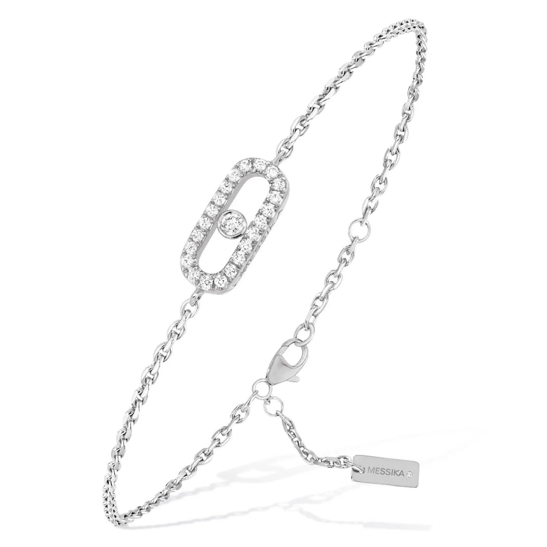 Messika Care(s) White Gold Diamond Pavé Bracelet