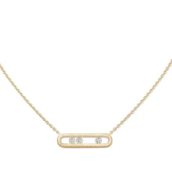 Messika Move Classique Ciselè 18ct Yellow Gold Diamond Necklace