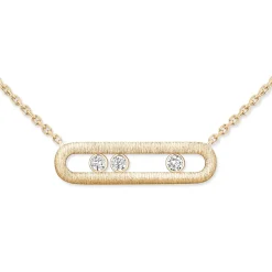 Messika Move Classique Ciselè 18ct Yellow Gold Diamond Necklace