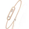 Messika Move Classique Ciselè 18ct Pink Gold Diamond Bracelet