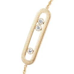 Messika Move Classique Ciselè 18ct Yellow Gold Diamond Bracelet