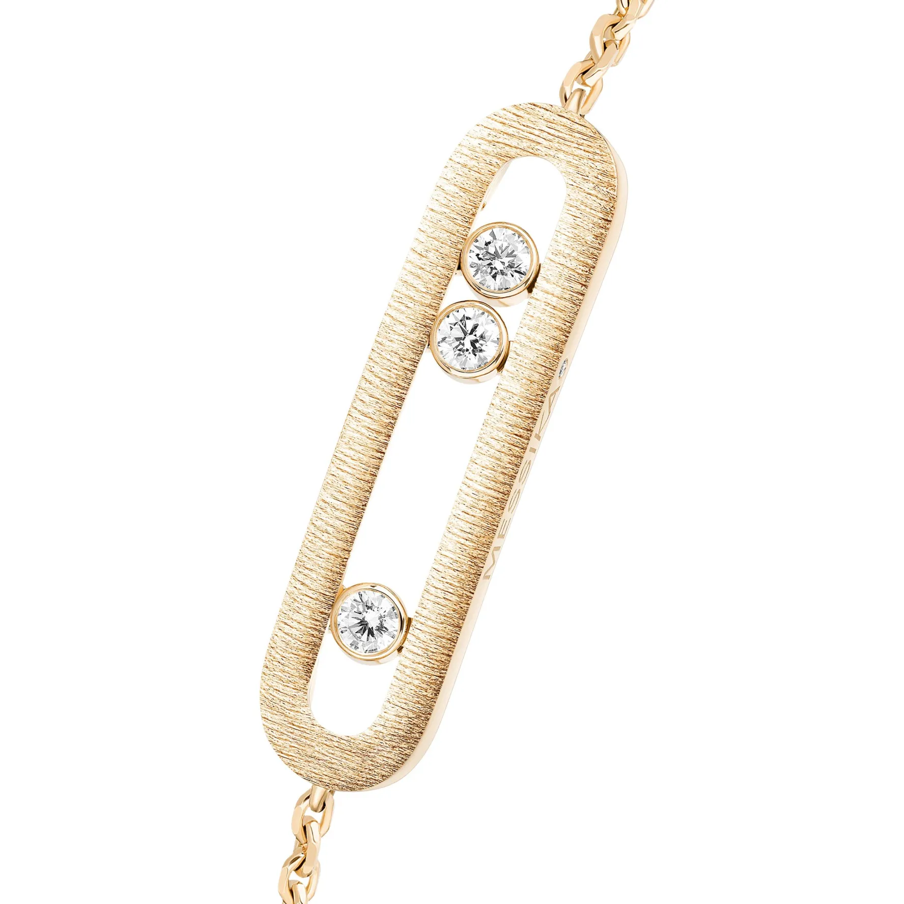 Messika Move Classique Ciselè 18ct Yellow Gold Diamond Bracelet