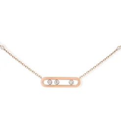 Messika Move 18ct Pink Gold Diamond Necklace