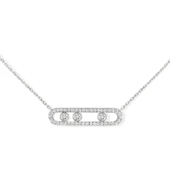 Messika Move Pavé 18ct White Gold Diamond Necklace