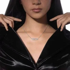 Messika Move Pavé 18ct White Gold Diamond Necklace