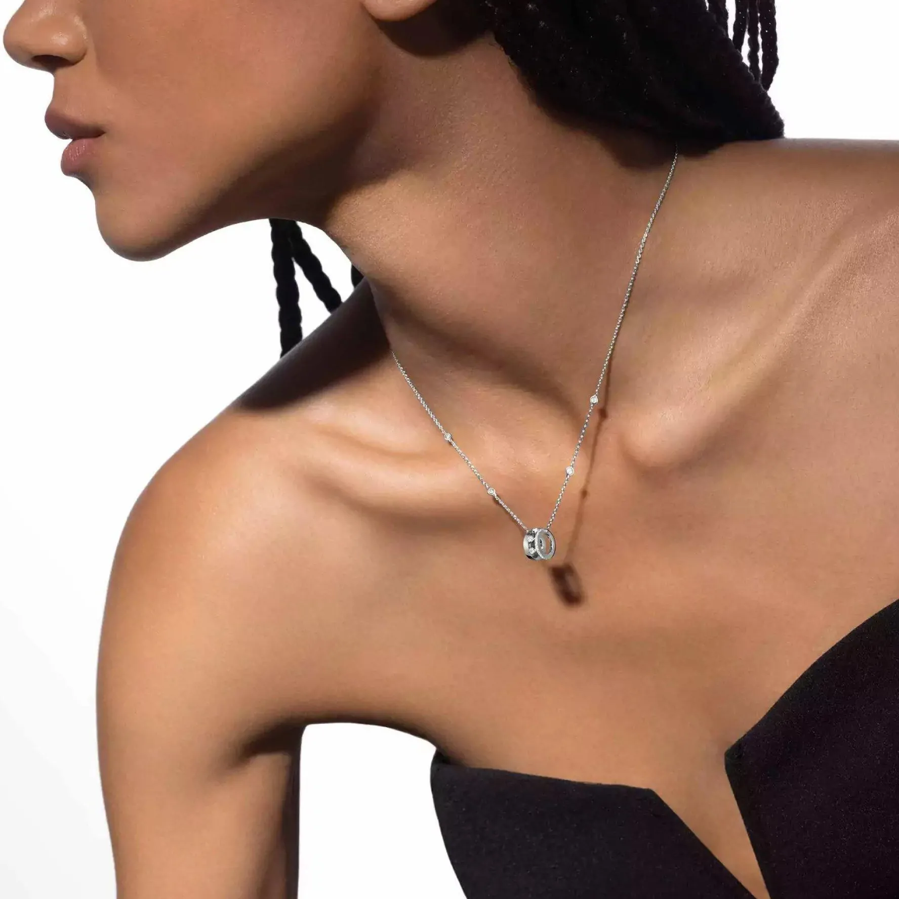 Messika Move Romane 18ct White Gold Diamond Necklace
