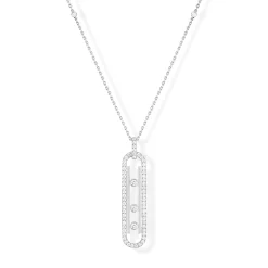Messika Move 10th 18ct White Gold Diamond Necklace