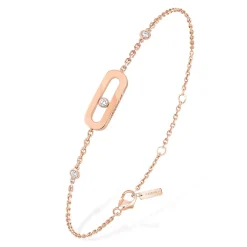 Messika Move Uno 18ct Pink Gold Diamond Bracelet