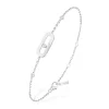 Messika Move Uno 18ct White Gold Diamond Bracelet