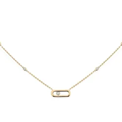 Messika Move Uno 18ct Yellow Gold Diamond Necklace