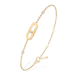 Messika Move Uno 18ct Yellow Gold Diamond Bracelet