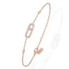 Messika Move Uno Pavé 18ct Pink Gold Diamond Bracelet