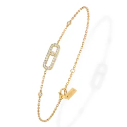 Messika Move Uno Pavé 18ct Yellow Gold Diamond Bracelet