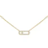 Messika Move Uno Pavé 18ct Yellow Gold Diamond Necklace