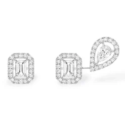 Messika My Twin 1+2 18ct White Gold Diamond Earrings