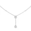 Messika My Twin Tie 18ct White Gold Diamond Necklace