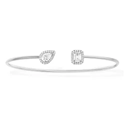 Messika My Twin Toi & Moi 18ct White Gold Diamond Bangle
